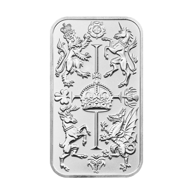 A picture of a Lingot d’argent de 1 oz – Lingot de célébration de la Monnaie royale